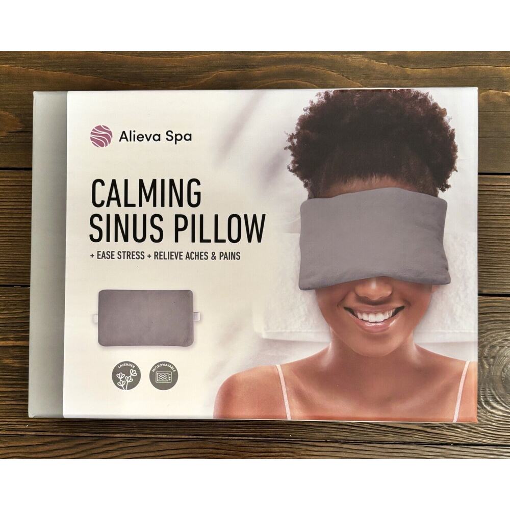 Alieva Spa Calming Sinus Pillow - Gray - NEW